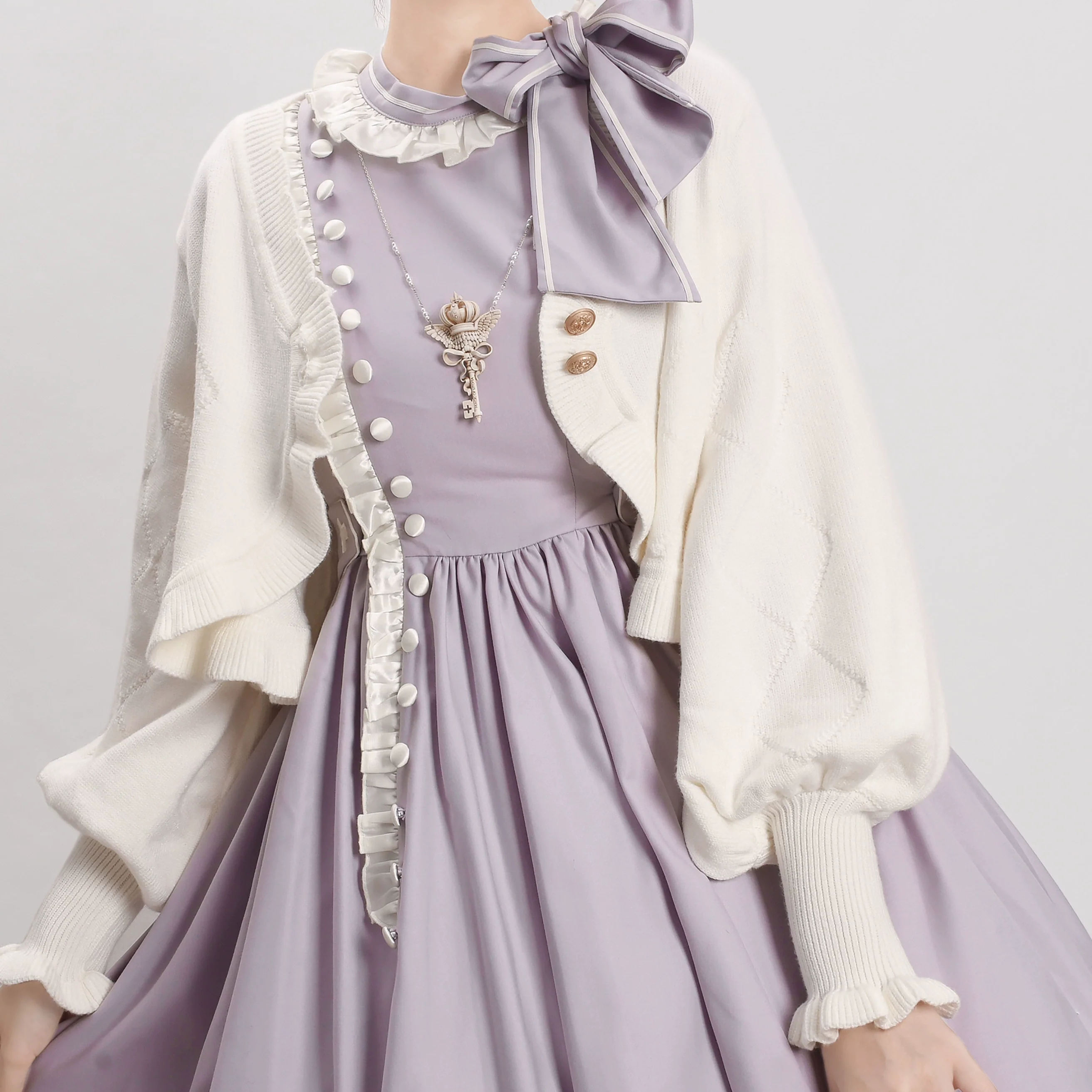 Cookie - Vintage Lolita Cardigan, Short Sweater - Image 33