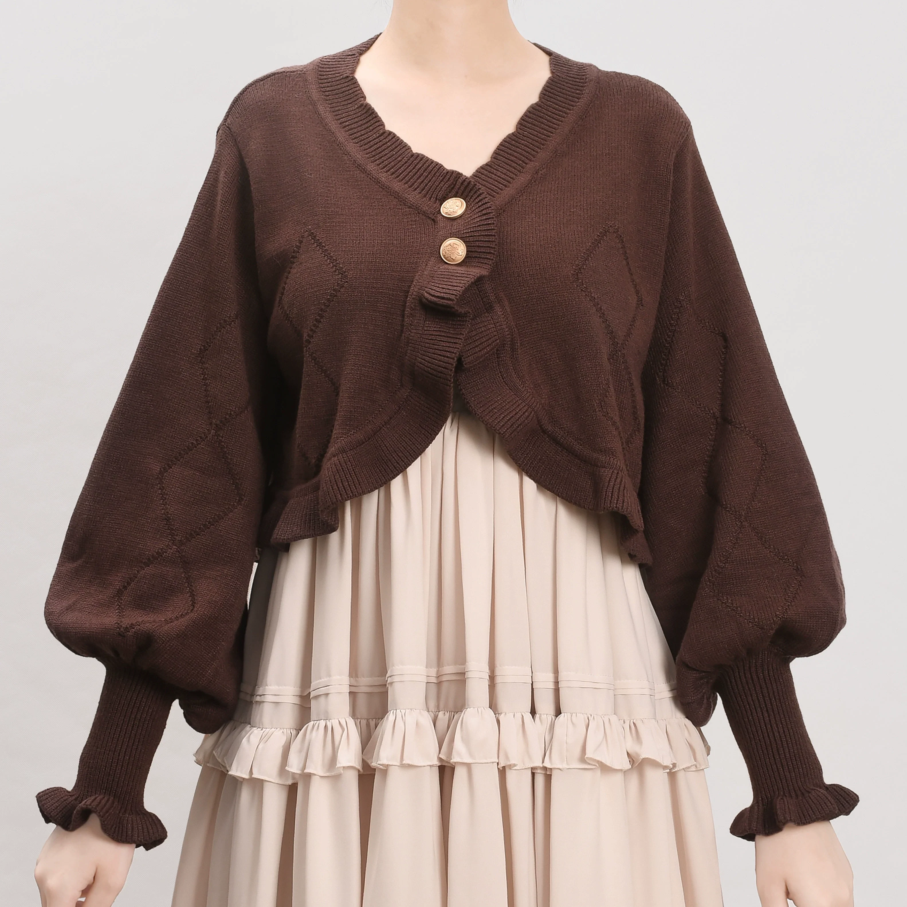 Cookie - Vintage Lolita Cardigan, Short Sweater - Image 34