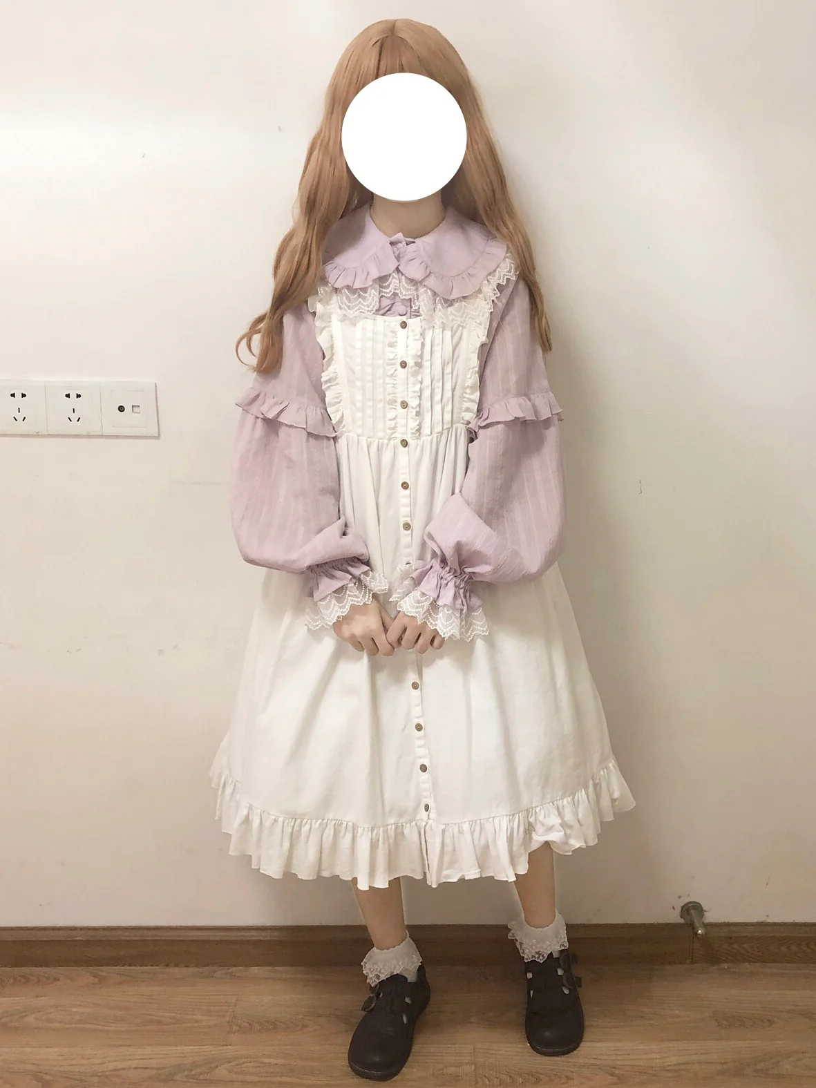 Cream Sweetheart - Kawaii Lolita Long-sleeve Blouse Multicolors - Image 15