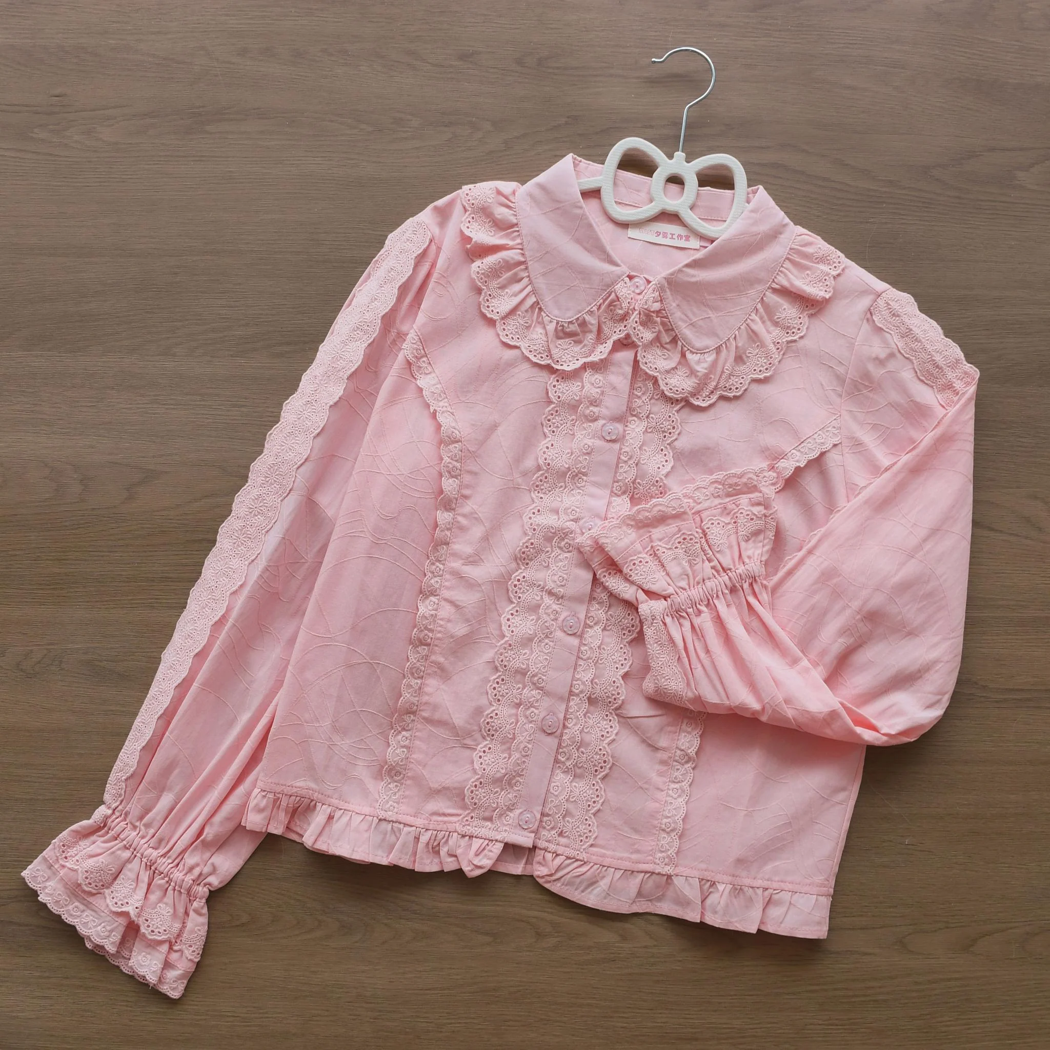 Lily - Kawaii Lolita Blouse Soft Girl Bubble Puff Sleeve - Image 14