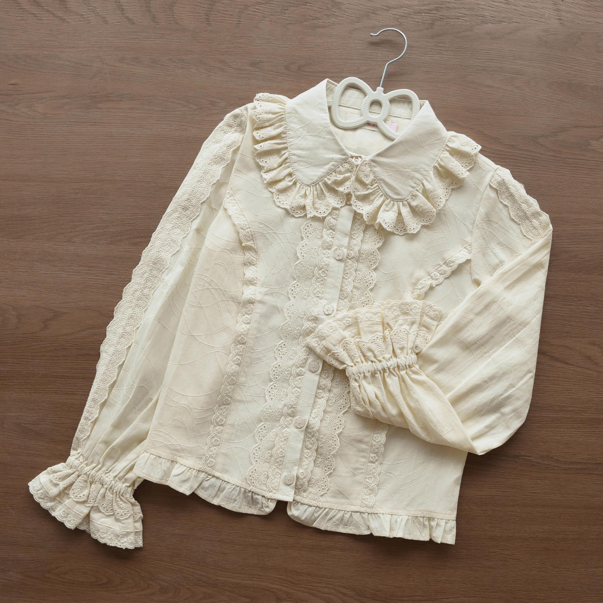Lily - Kawaii Lolita Blouse Soft Girl Bubble Puff Sleeve - Image 18