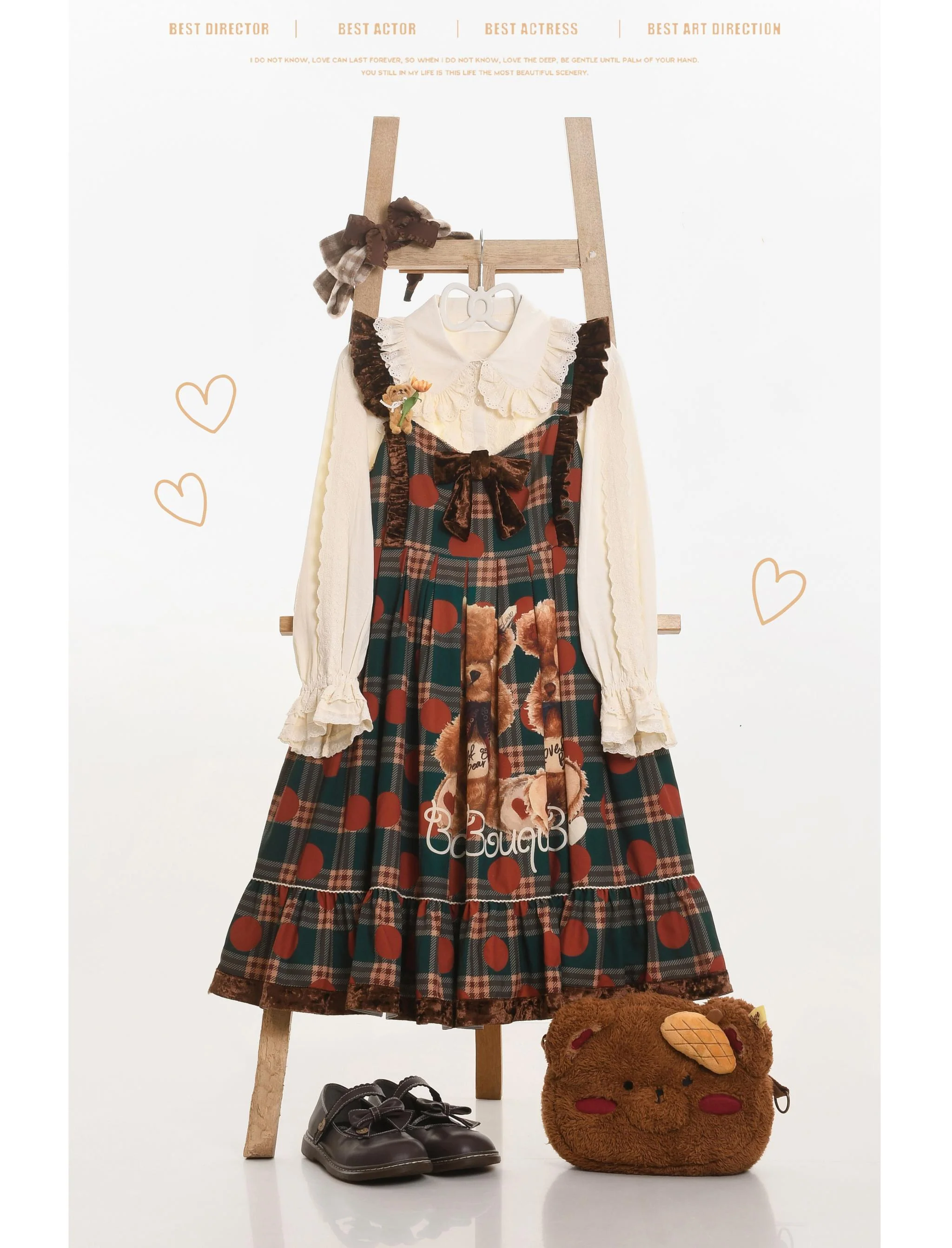 Lily - Kawaii Lolita Blouse Soft Girl Bubble Puff Sleeve - Image 24
