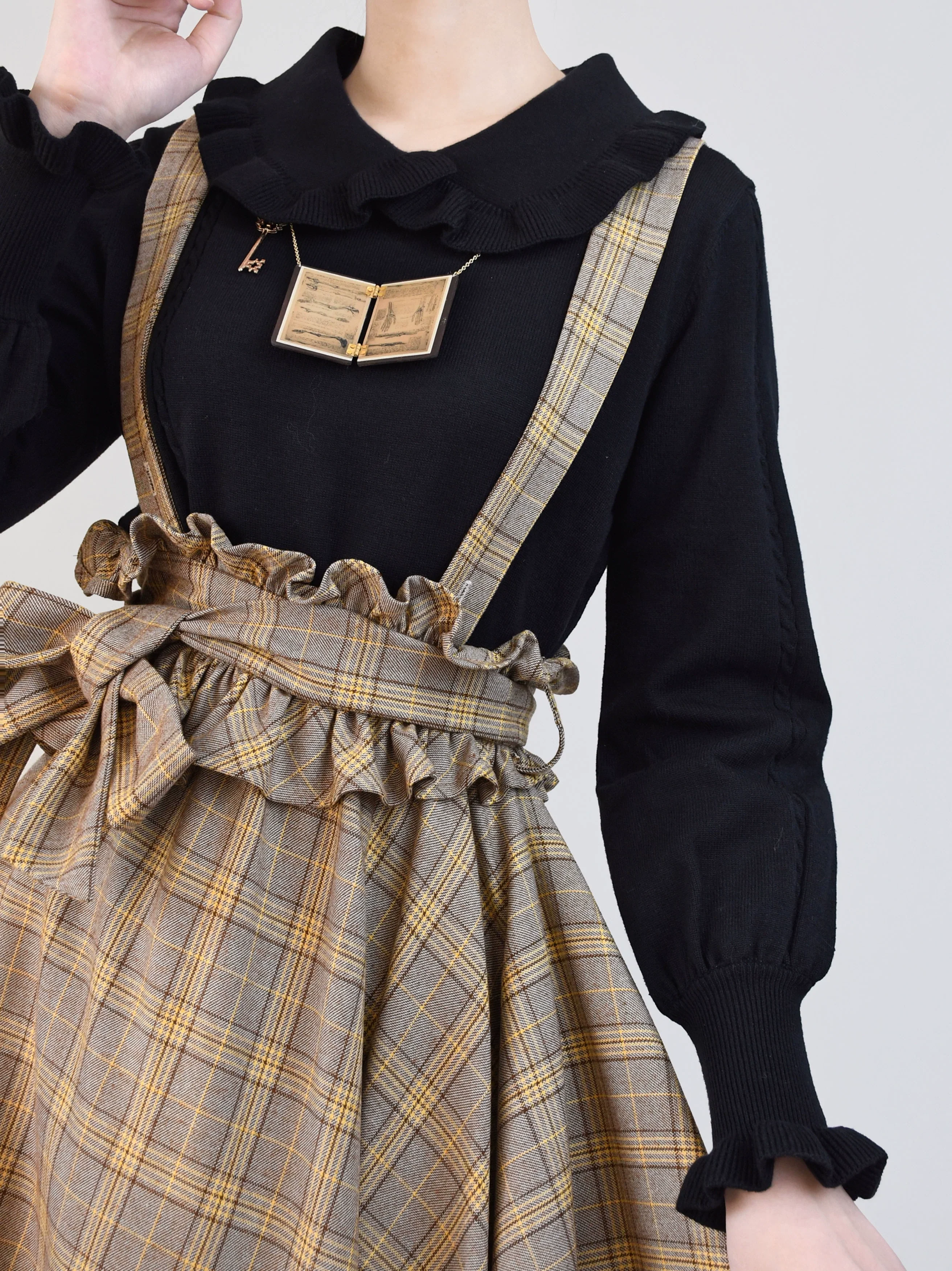 Japanese Style Lolita Sweater Puff Sleeves Knit Undershirt - Image 19