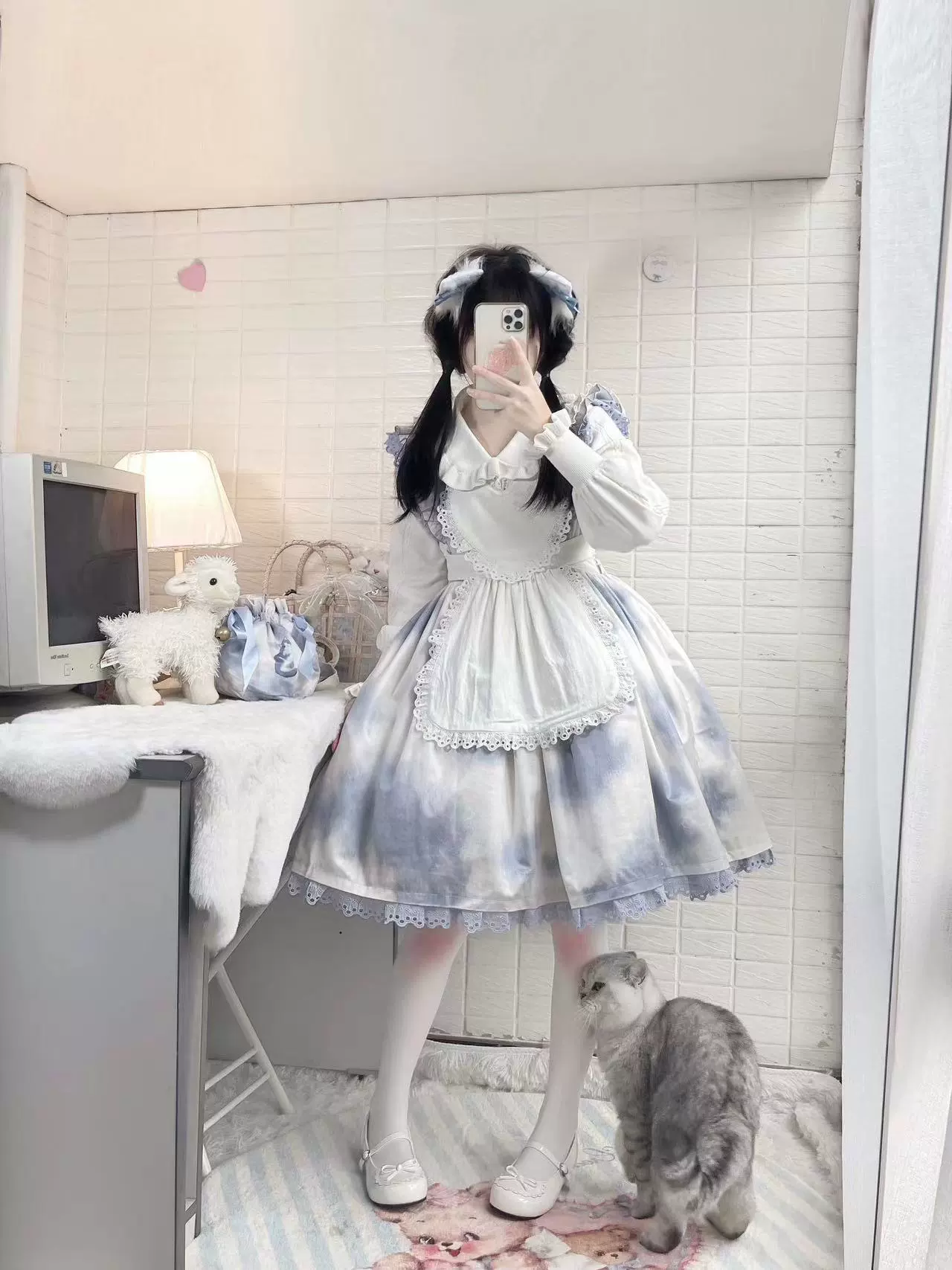 Japanese Style Lolita Sweater Puff Sleeves Knit Undershirt - Image 24