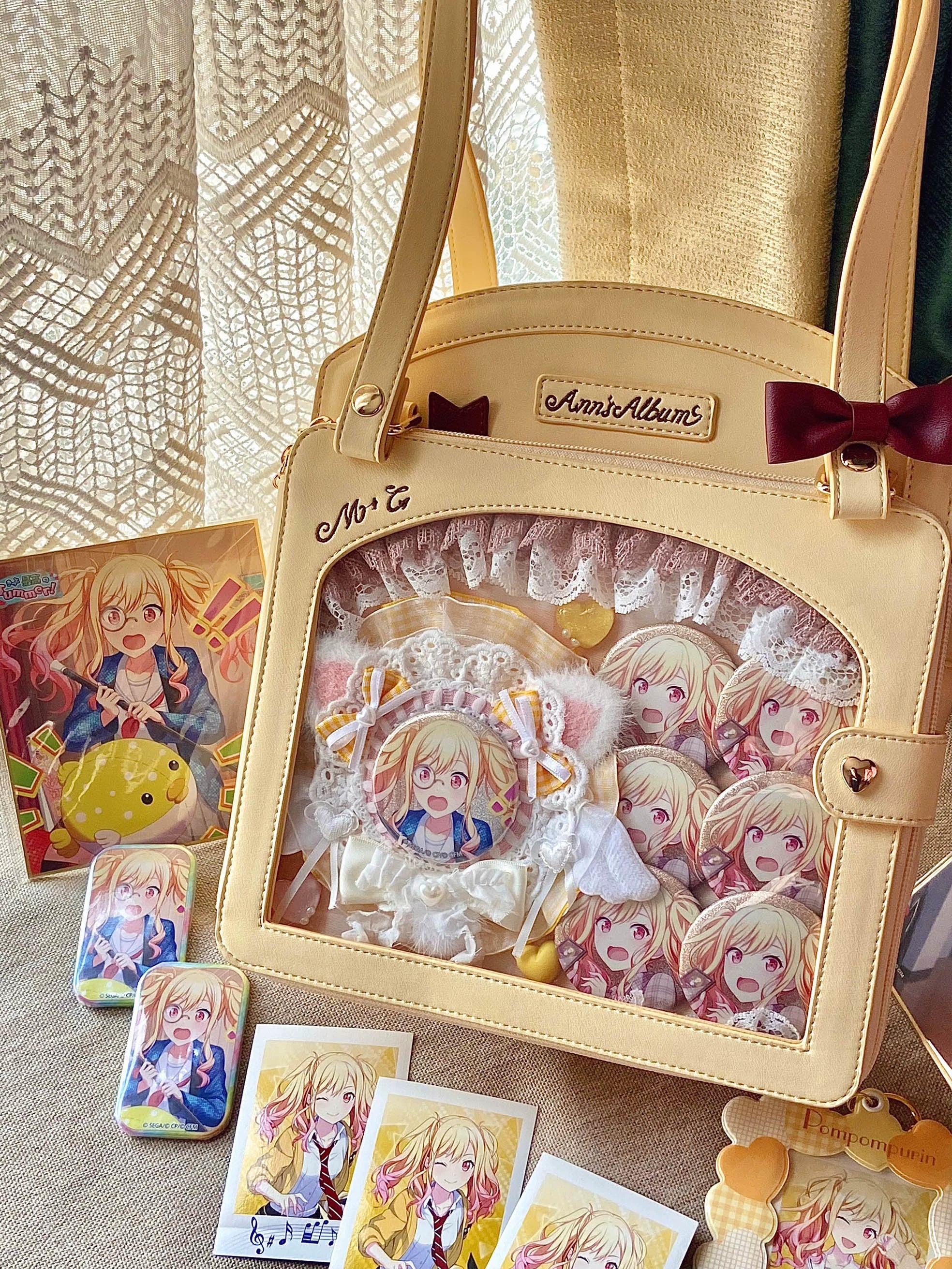 Morning Glory - Kawaii Lolita Checkered Itabag Multicolors - Image 11