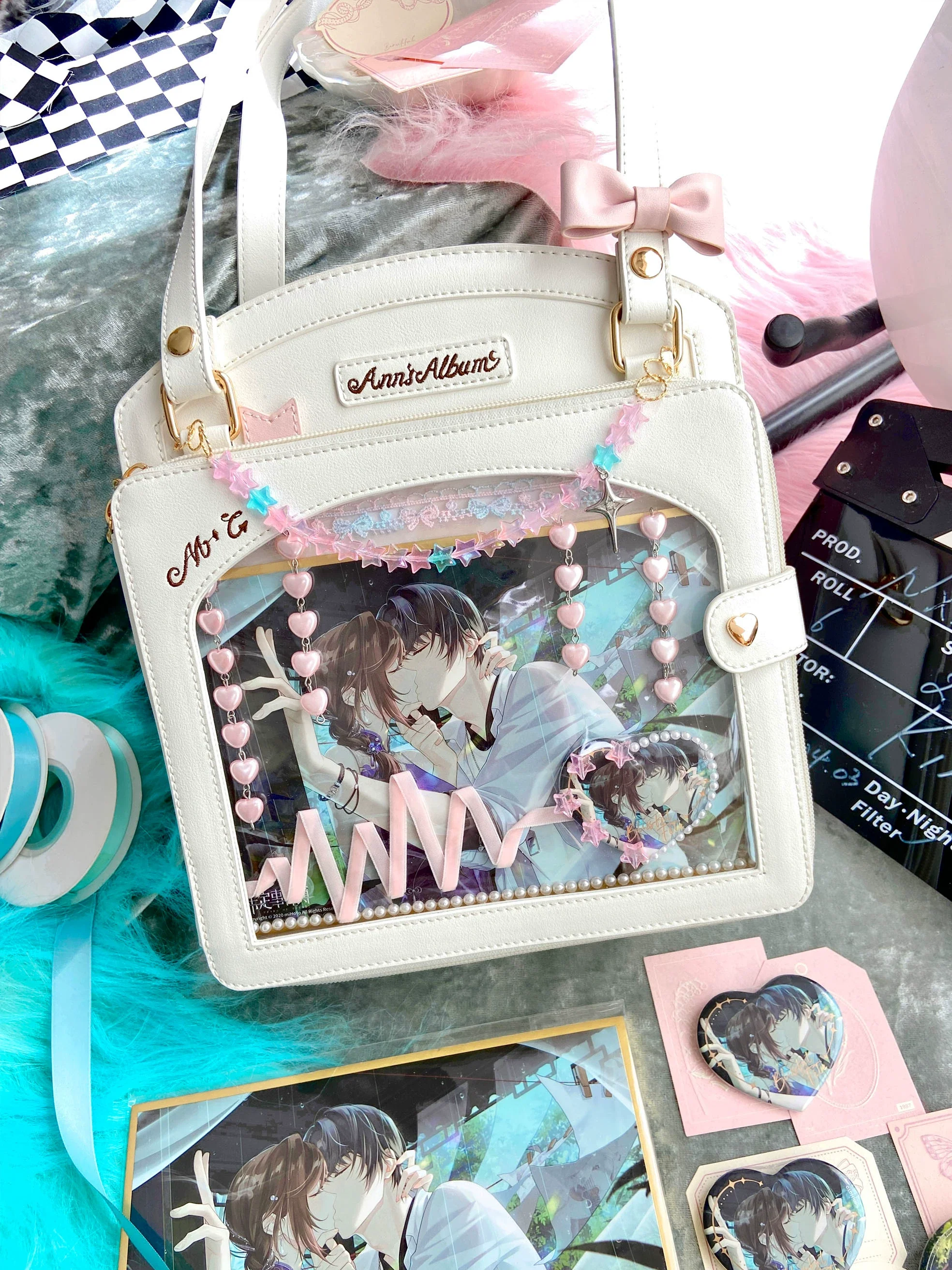 Morning Glory - Kawaii Lolita Checkered Itabag Multicolors - Image 25