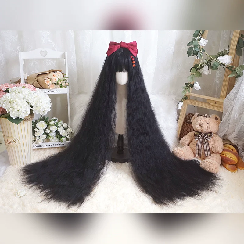 Imperial Tea - Natural Lolita Wig 120CM Super Long Hair - Image 5