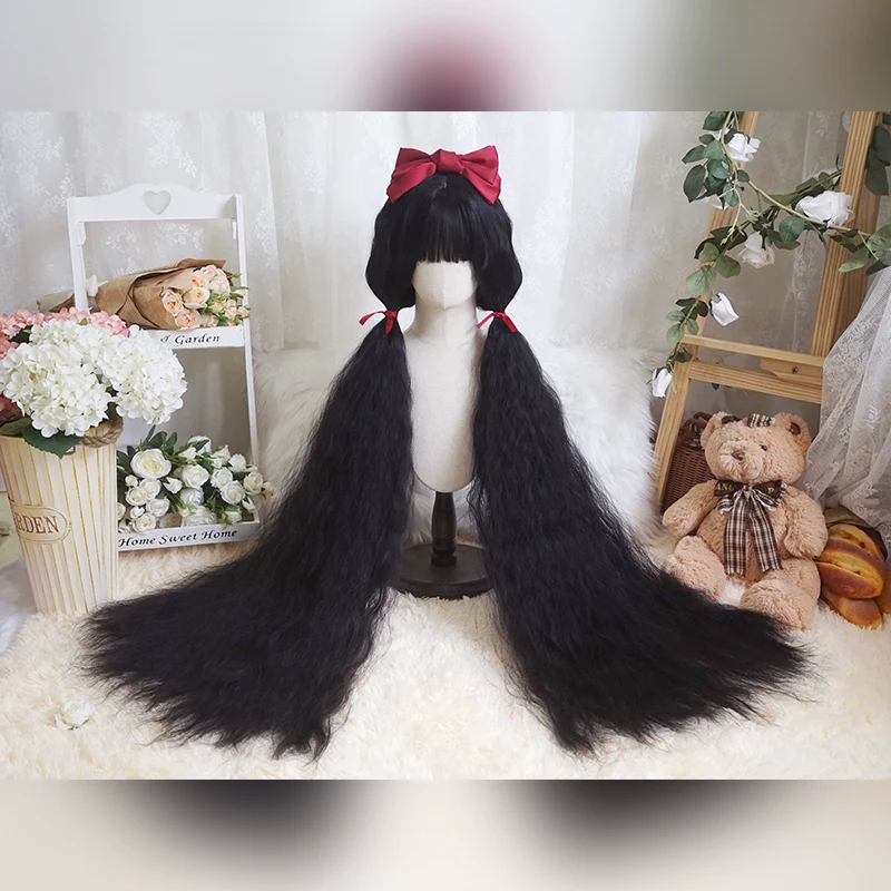 Imperial Tea - Natural Lolita Wig 120CM Super Long Hair - Image 6