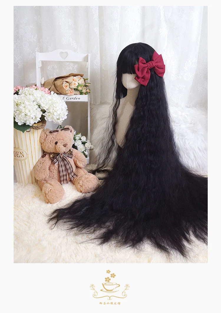 Imperial Tea - Natural Lolita Wig 120CM Super Long Hair - Image 8