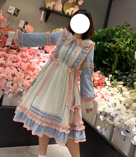 Plus Size Lolita Dress Oversized OP, Long Sleeve - Image 13