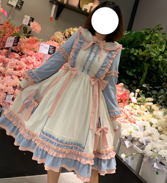 Plus Size Lolita Dress Oversized OP, Long Sleeve - Image 15