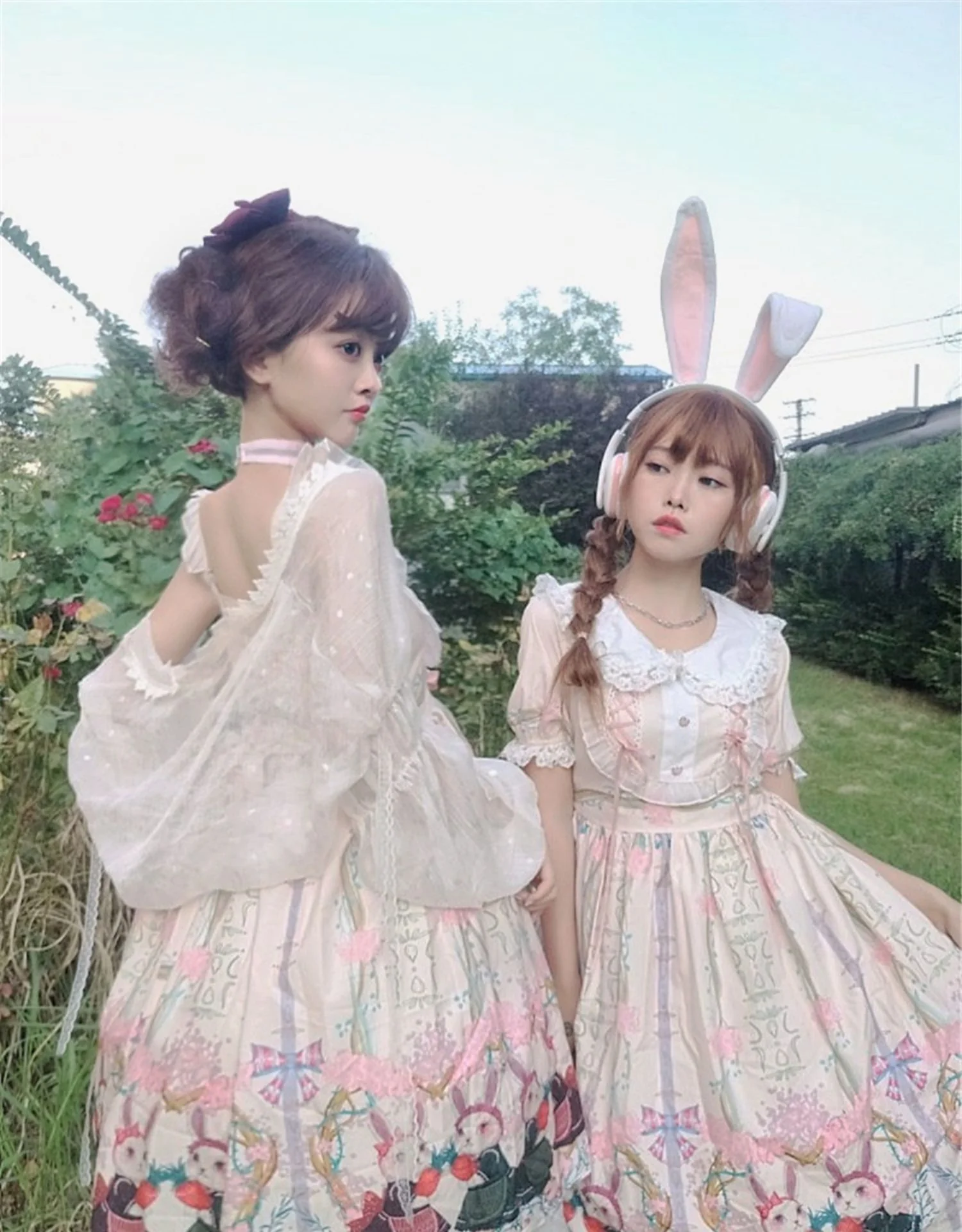 Picnic Bunny Girl - Plus Size Lolita JSK Short Sleeve OP Dress - Image 14