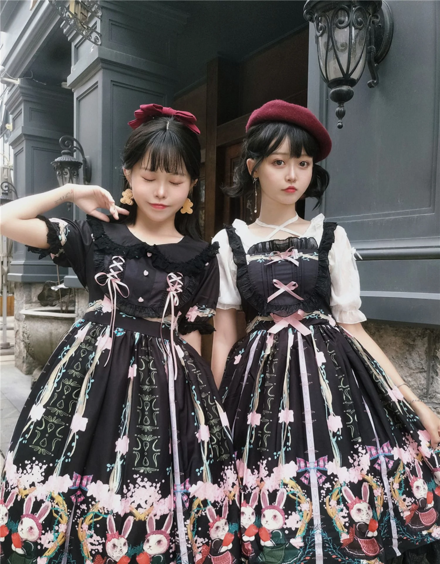 Picnic Bunny Girl - Plus Size Lolita JSK Short Sleeve OP Dress - Image 6