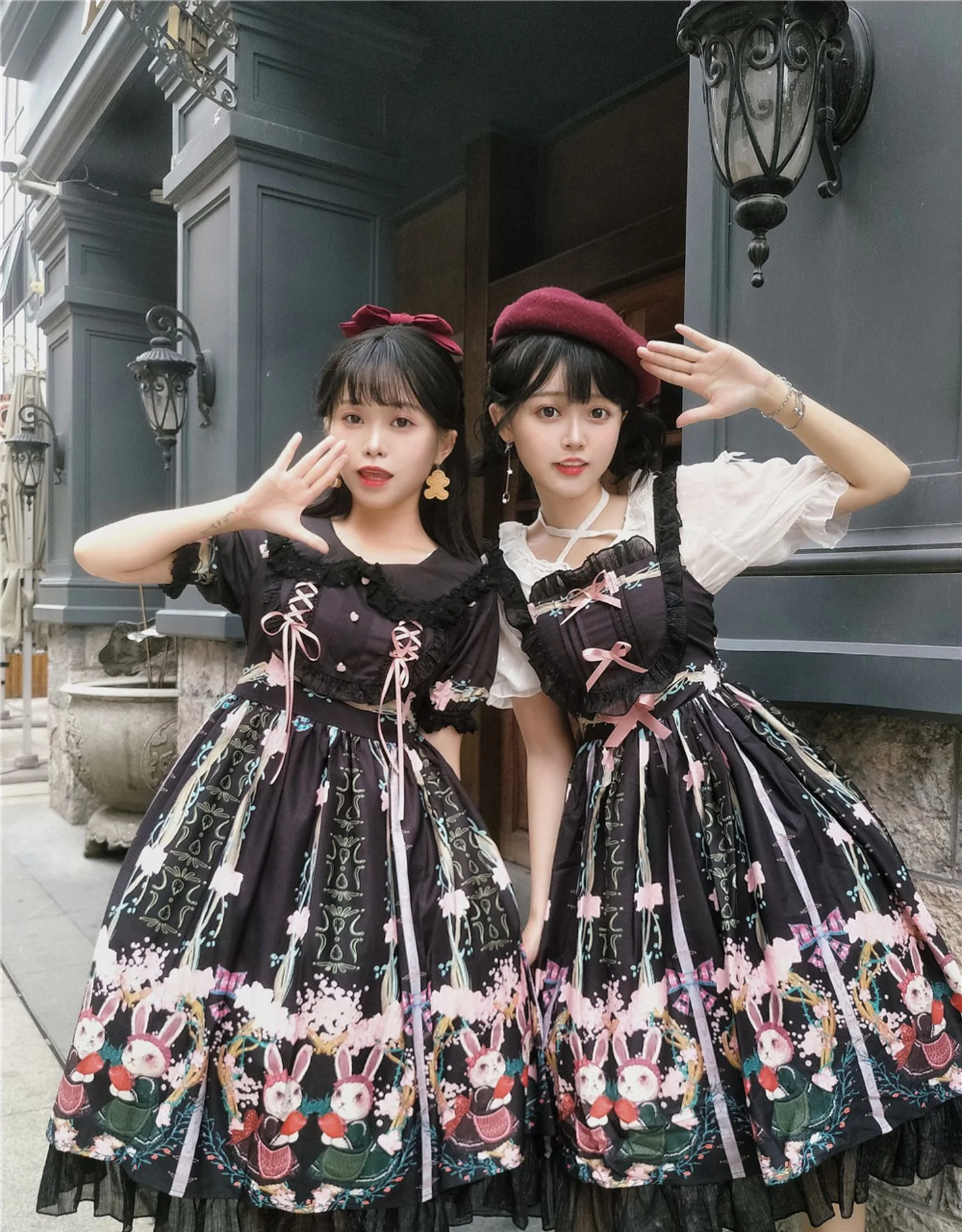Picnic Bunny Girl - Plus Size Lolita JSK Short Sleeve OP Dress - Image 7