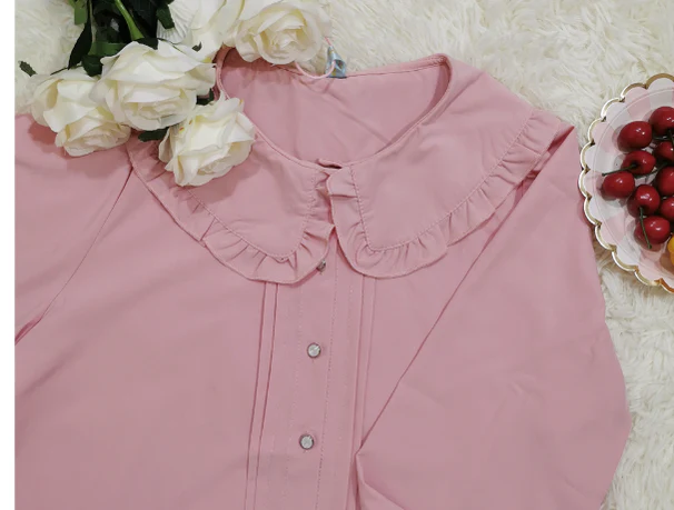 Plus Size Lolita Blouse Long Sleeve Shirt - Image 9