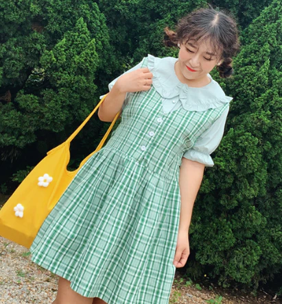 Plus Size Lolita Blouse, Oversized Short Sleeve Shirt - Image 8