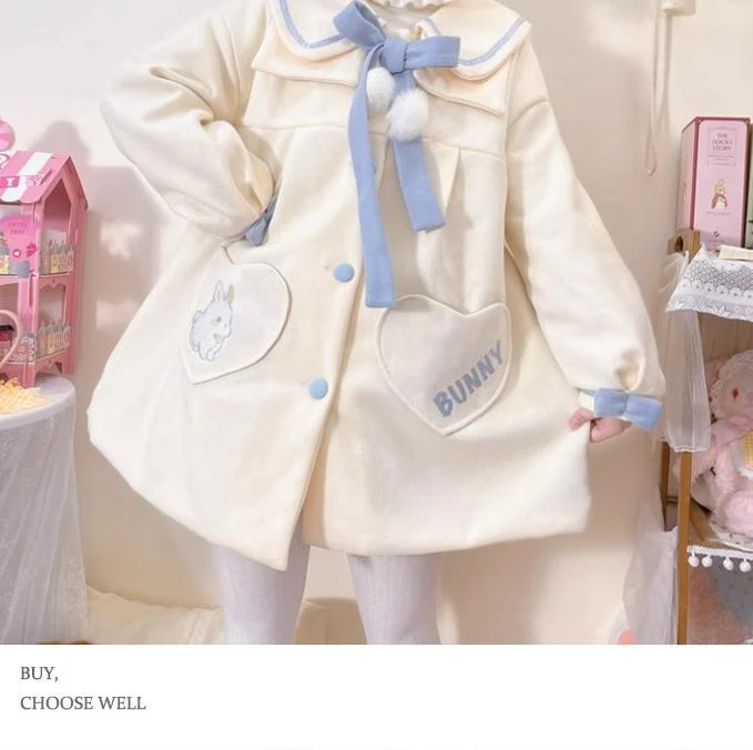 Plus Size Lolita Coat Woolen Winter Lolita Overcoat - Image 4