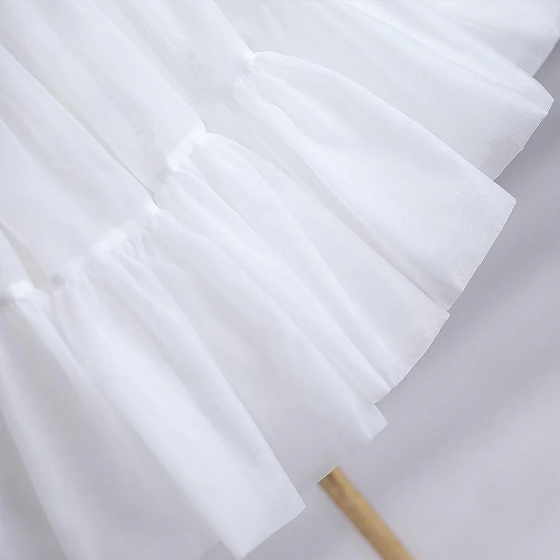 Noloria by 42Lolita - Upgraded White Puffy Lolita Petticoat, 17.7" (45 CM), Cotton Lining - Image 10