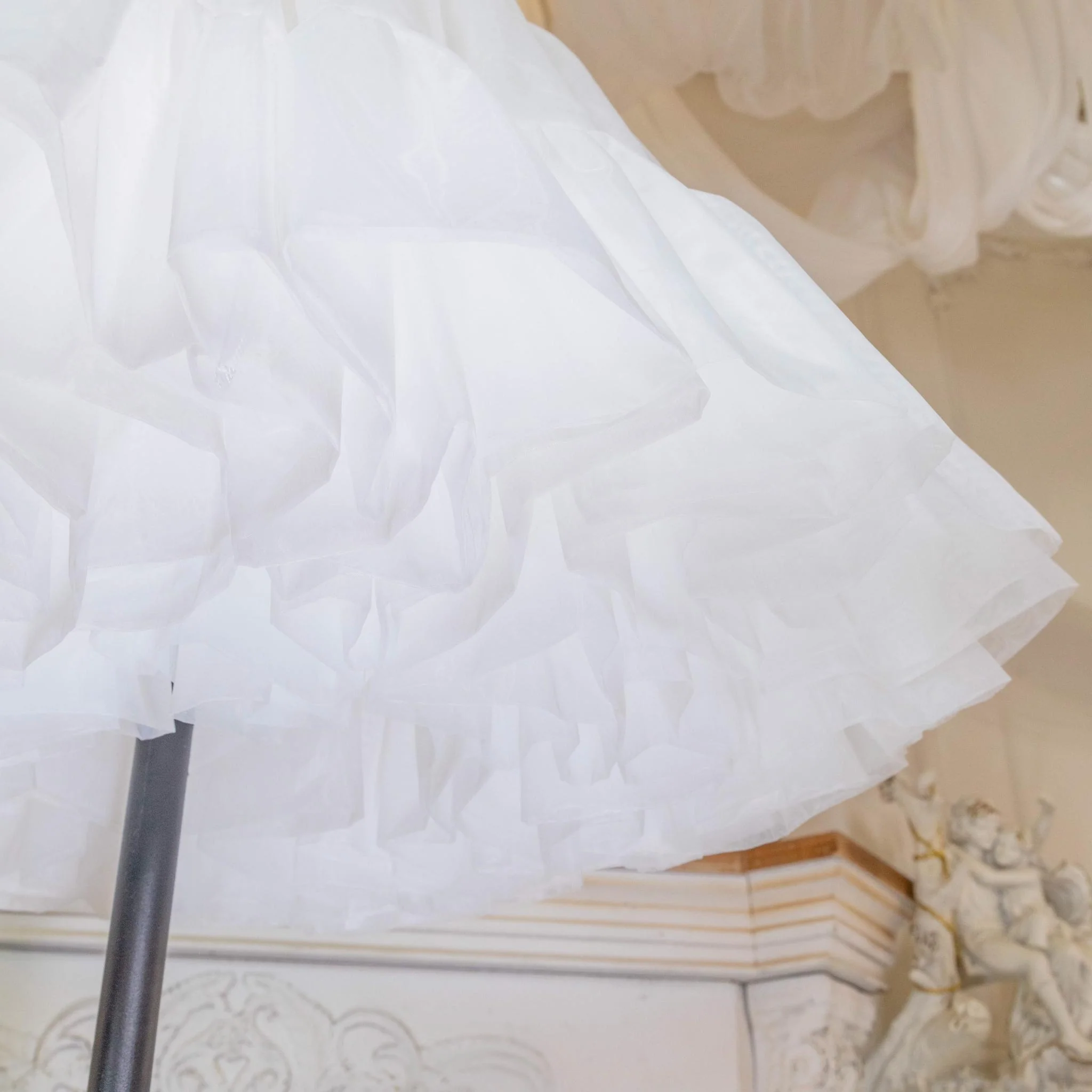 Noloria by 42Lolita - Upgraded White Puffy Lolita Petticoat, 17.7" (45 CM), Cotton Lining - Image 11