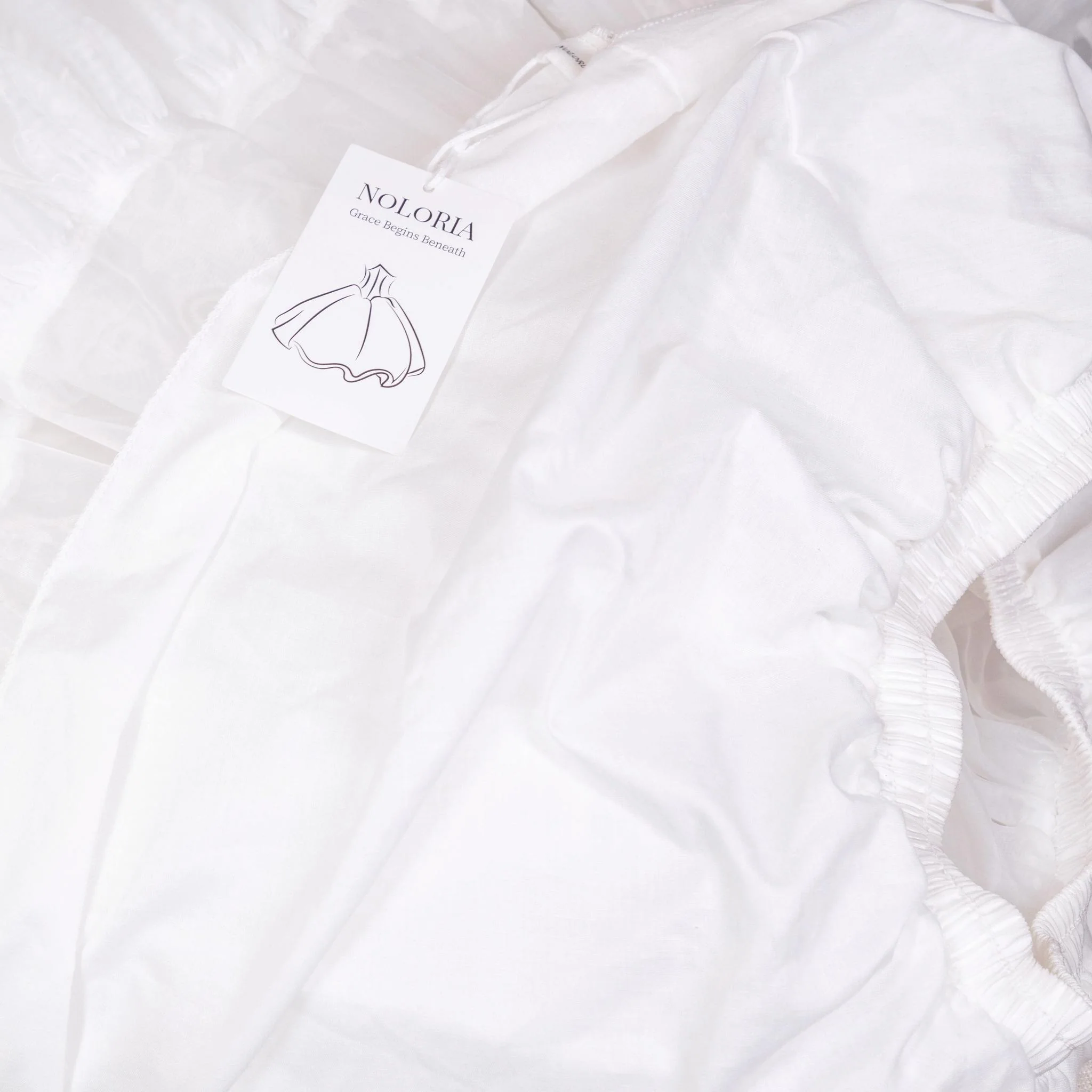 Noloria by 42Lolita - Upgraded White Puffy Lolita Petticoat, 17.7" (45 CM), Cotton Lining - Image 14