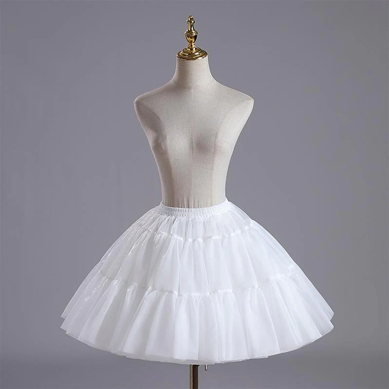 Noloria by 42Lolita - Upgraded White Puffy Lolita Petticoat, 17.7" (45 CM), Cotton Lining - Image 2