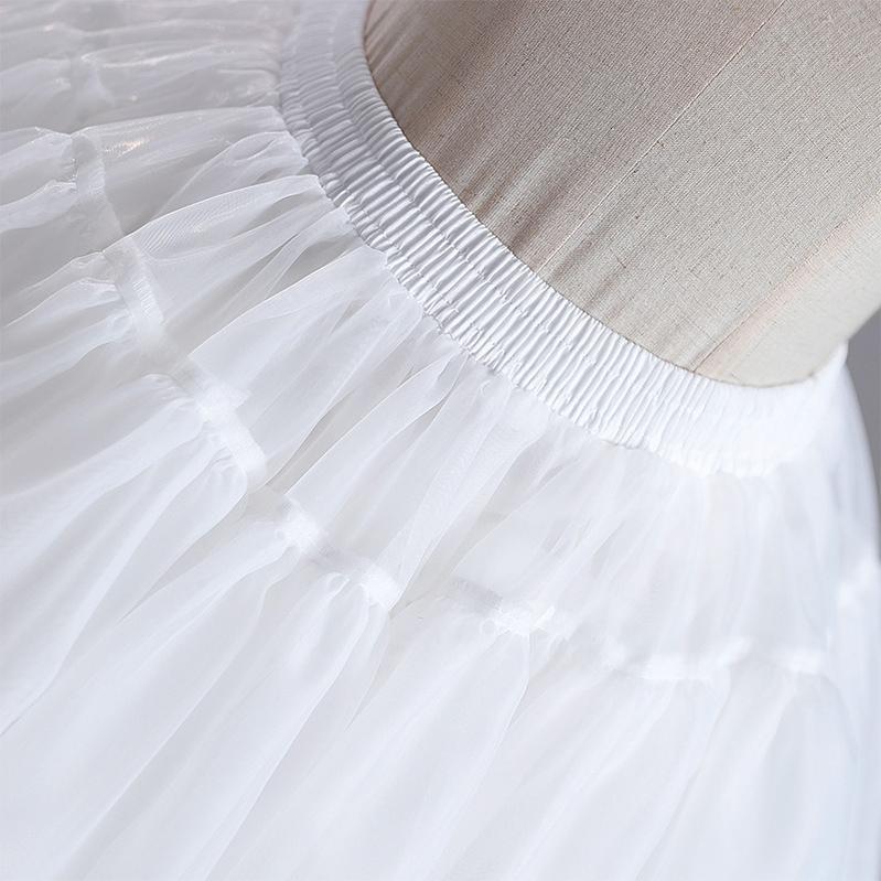 Noloria by 42Lolita - Upgraded White Puffy Lolita Petticoat, 17.7" (45 CM), Cotton Lining - Image 9