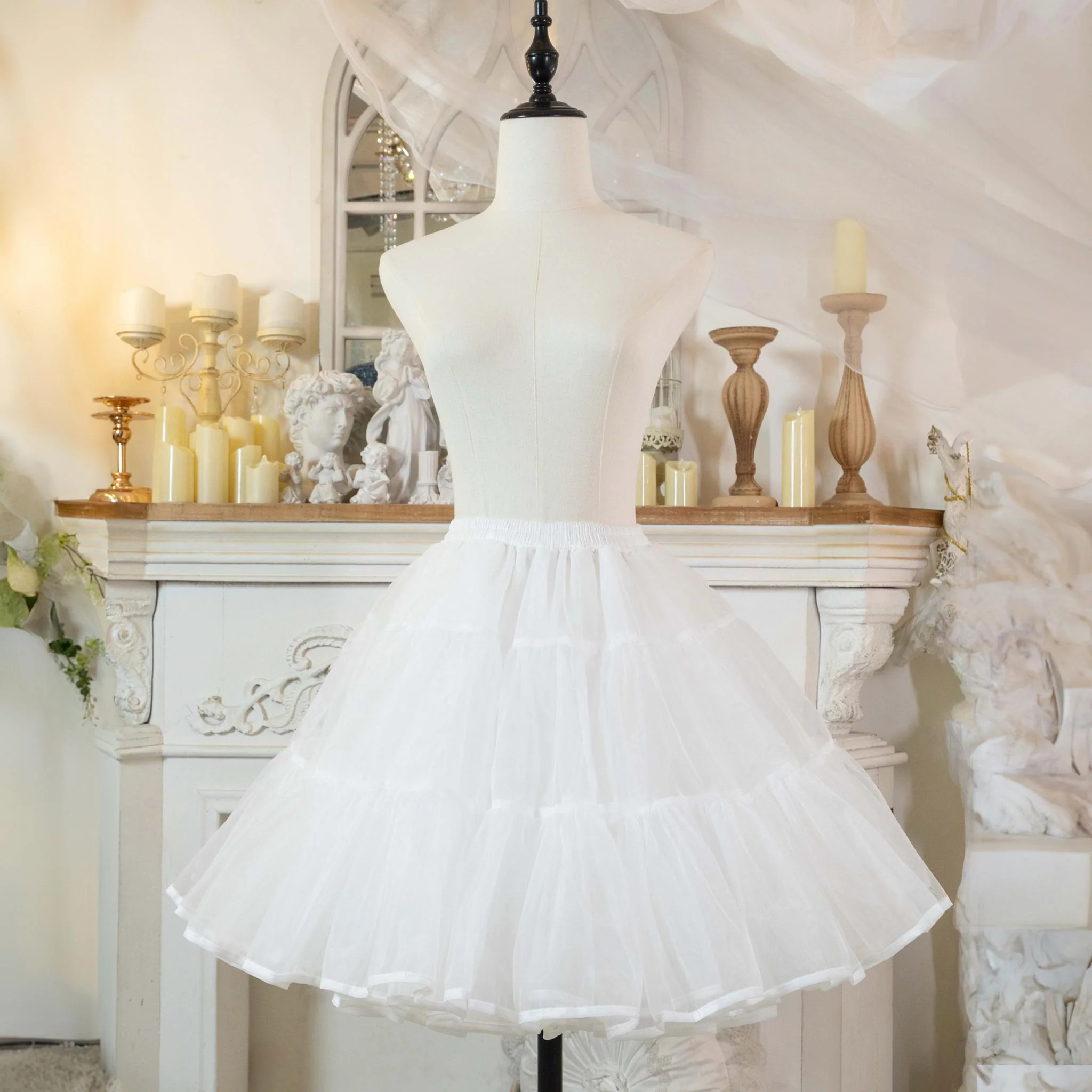 Noloria by 42Lolita - 17.7" (45 cm) Organza Hoopless Lolita Puffy Petticoat - Image 12