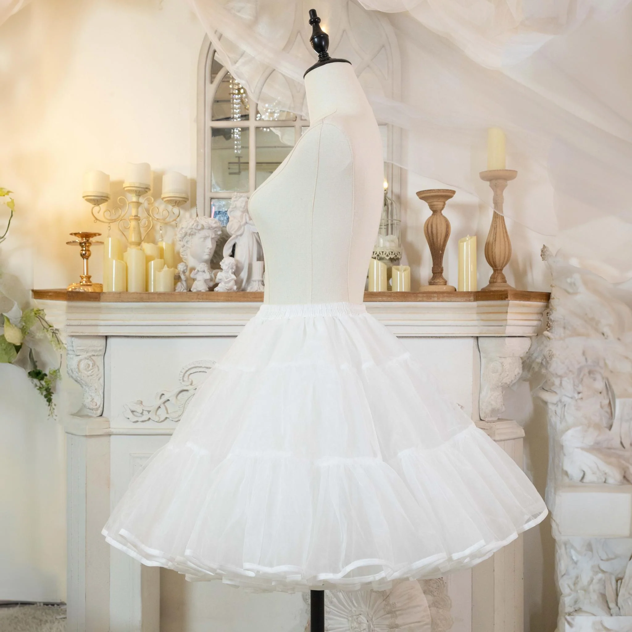 Noloria by 42Lolita - 17.7" (45 cm) Organza Hoopless Lolita Puffy Petticoat - Image 13