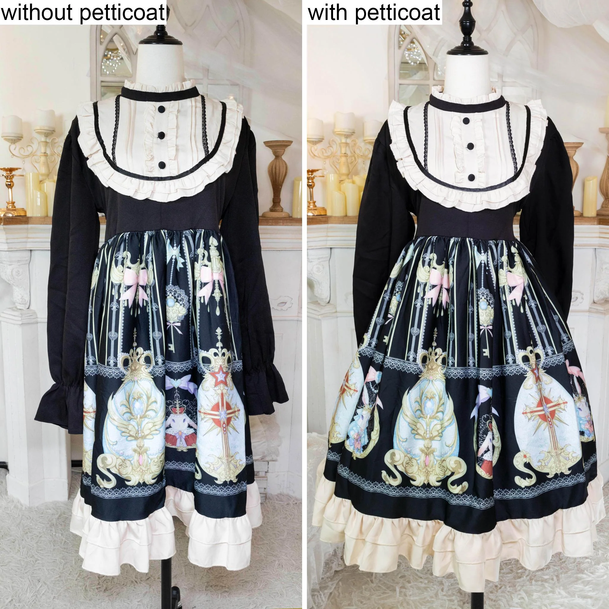 Noloria by 42Lolita - 17.7" (45 cm) Organza Hoopless Lolita Puffy Petticoat - Image 15