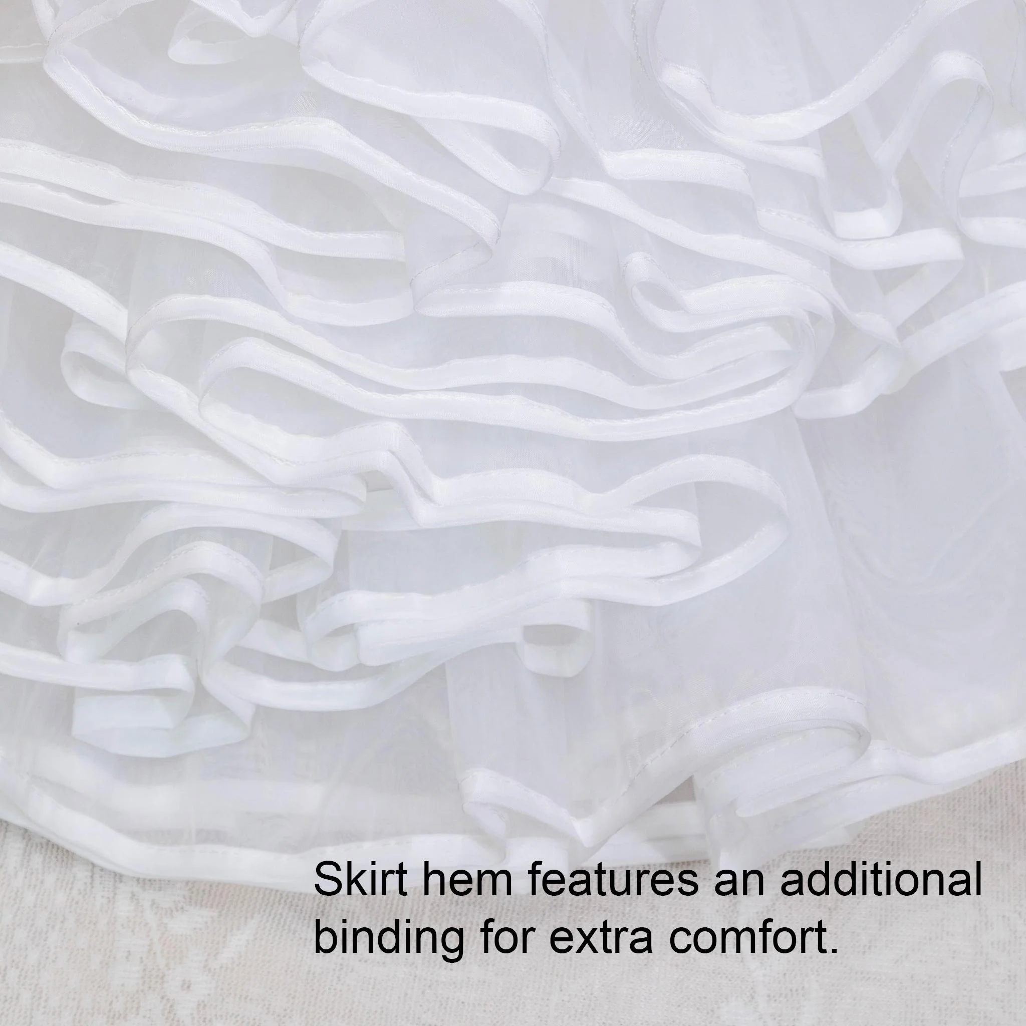 Noloria by 42Lolita - 17.7" (45 cm) Organza Hoopless Lolita Puffy Petticoat - Image 18