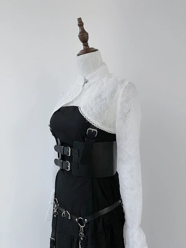 Nun Lolita Gothic OP Dress Full Set - Image 9