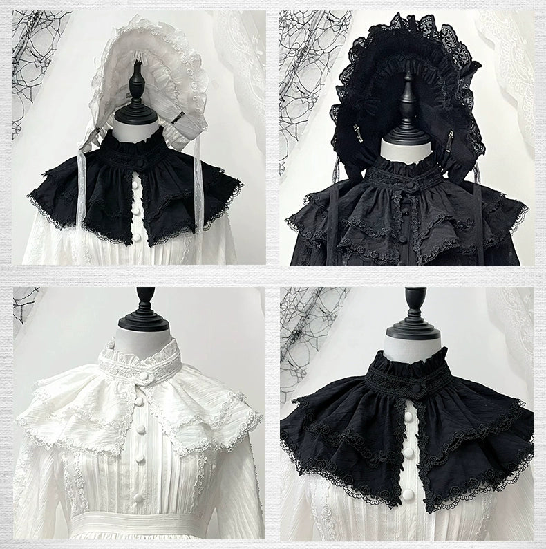 Sanshanjiu - A Quiet Place - Nun Style Gothic Lolita OP Dress - Image 18