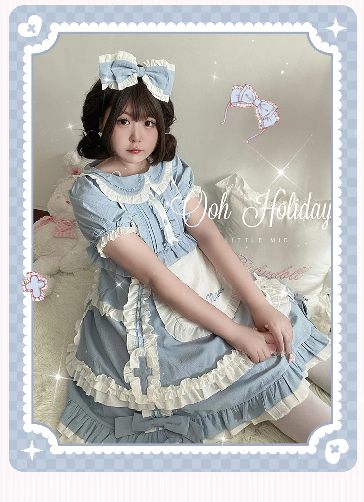 Plus Size Lolita Nurse Summer OP Dress - Image 7