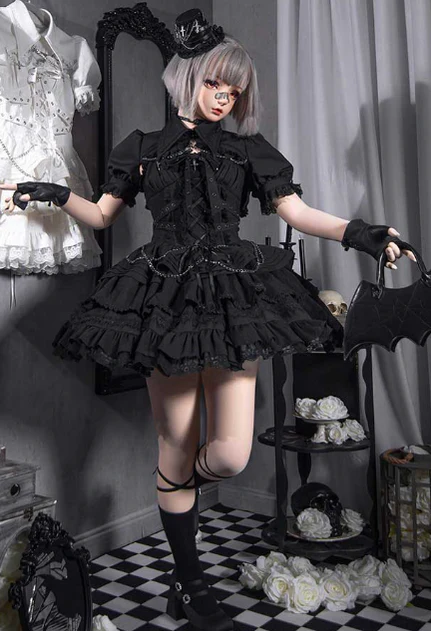 Contract Cross - Gothic Sweet Lolita Short Dress - Image 19