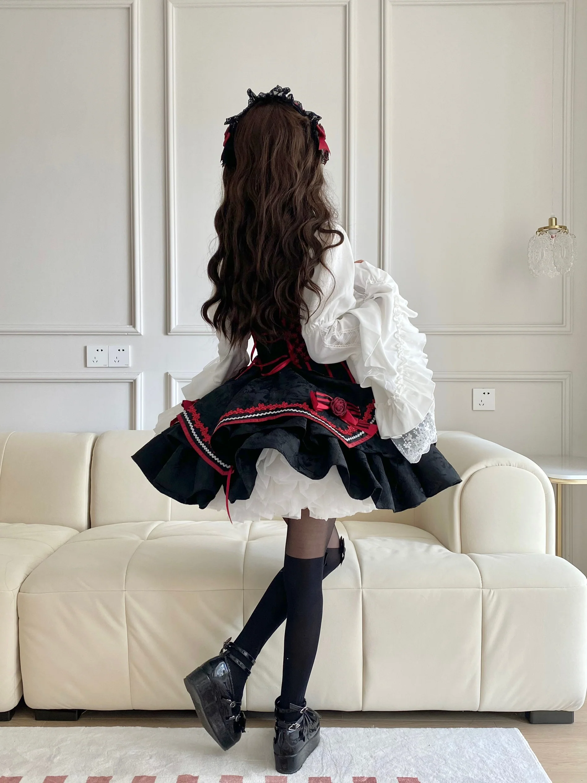 Ocelot - Gothic Lolita Halloween Blouse, Bat Inspired - Image 16