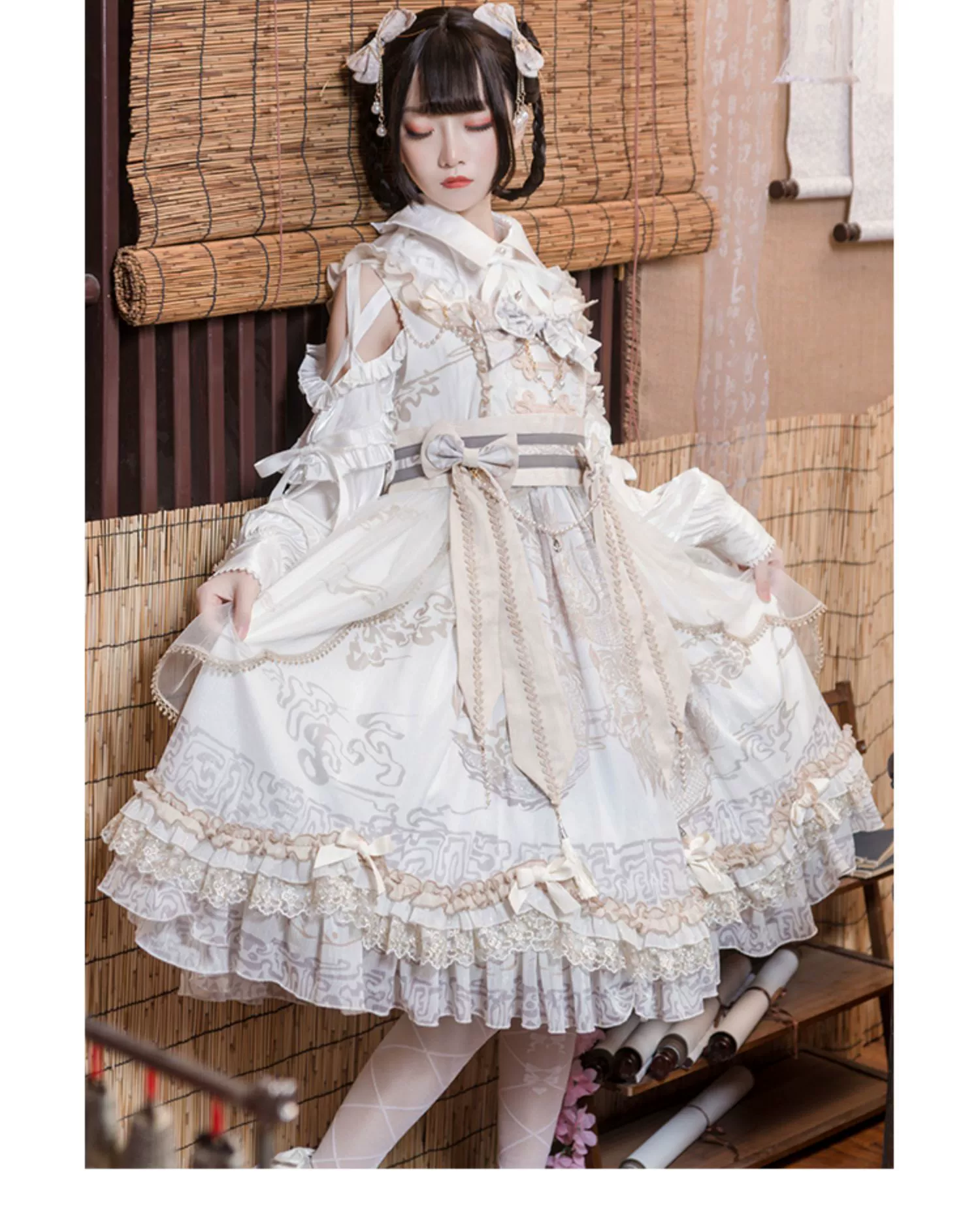 Yue Long Shi Yun - Daily Han Lolita Cake JSK - Image 14