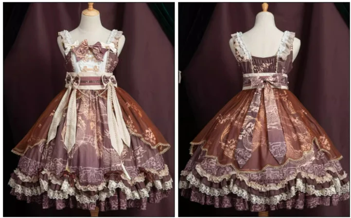 Yue Long Shi Yun - Daily Han Lolita Cake JSK - Image 20