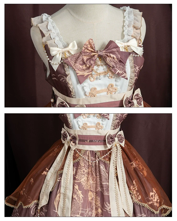 Yue Long Shi Yun - Daily Han Lolita Cake JSK - Image 21