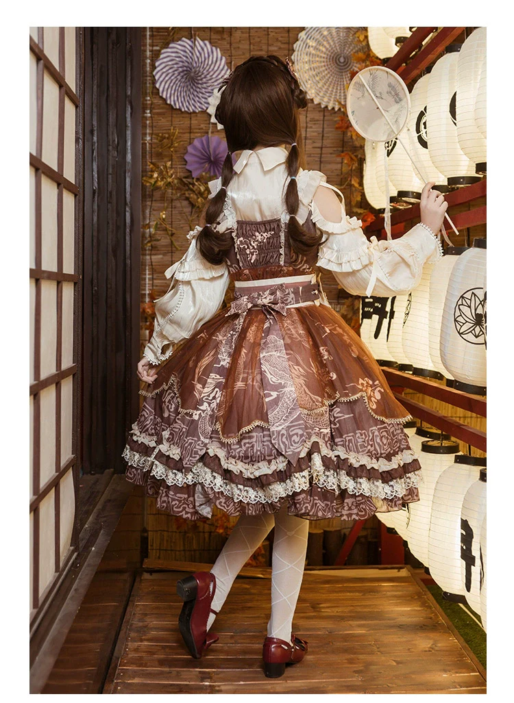 Yue Long Shi Yun - Daily Han Lolita Cake JSK - Image 6