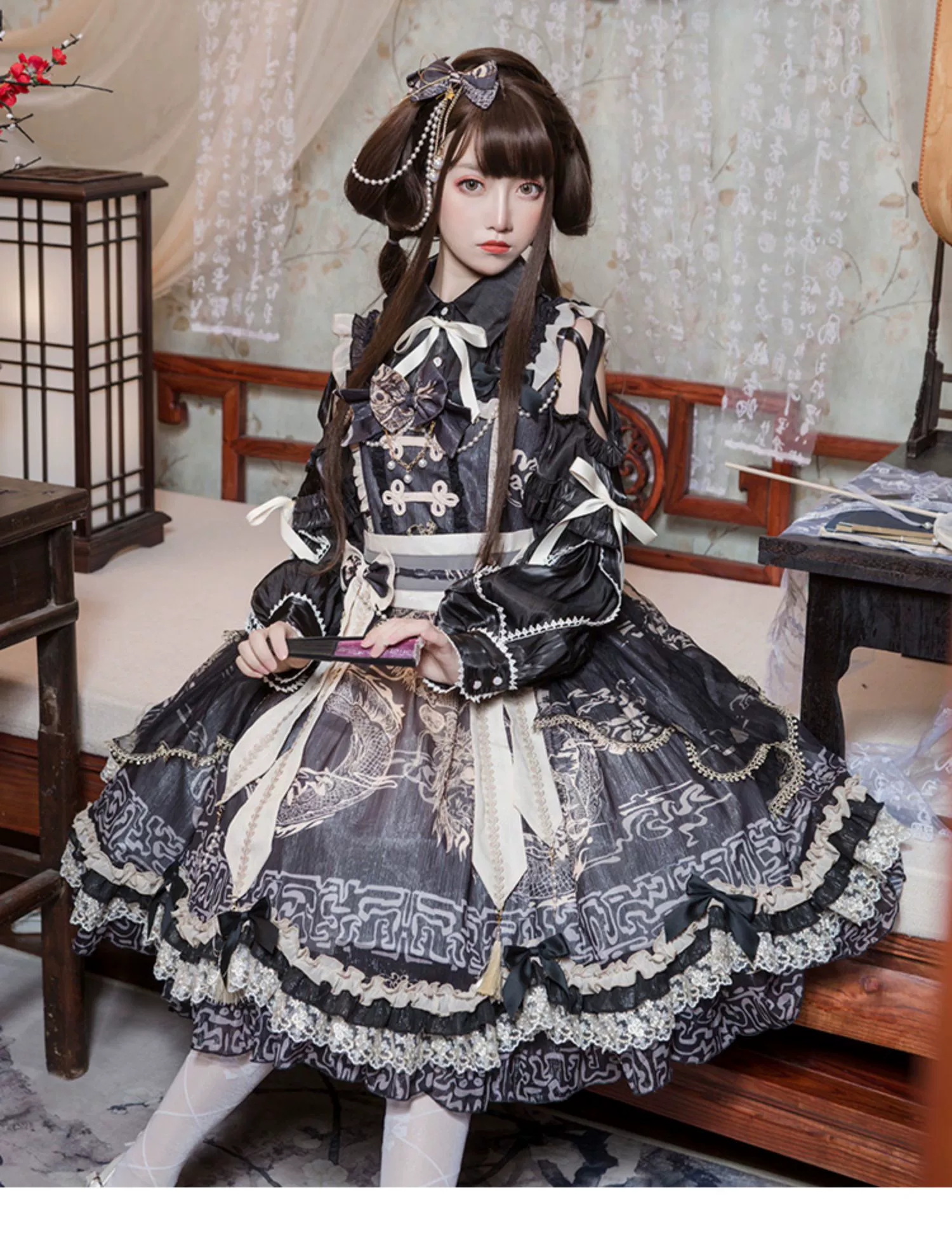 Yue Long Shi Yun - Daily Han Lolita Cake JSK - Image 8