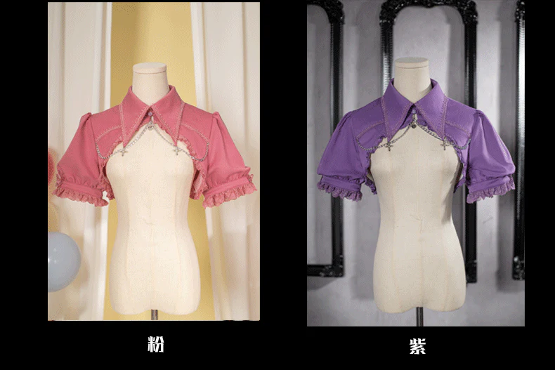 Contract Cross - Gothic Elegant Bubble Sleeve Bolero - Image 11