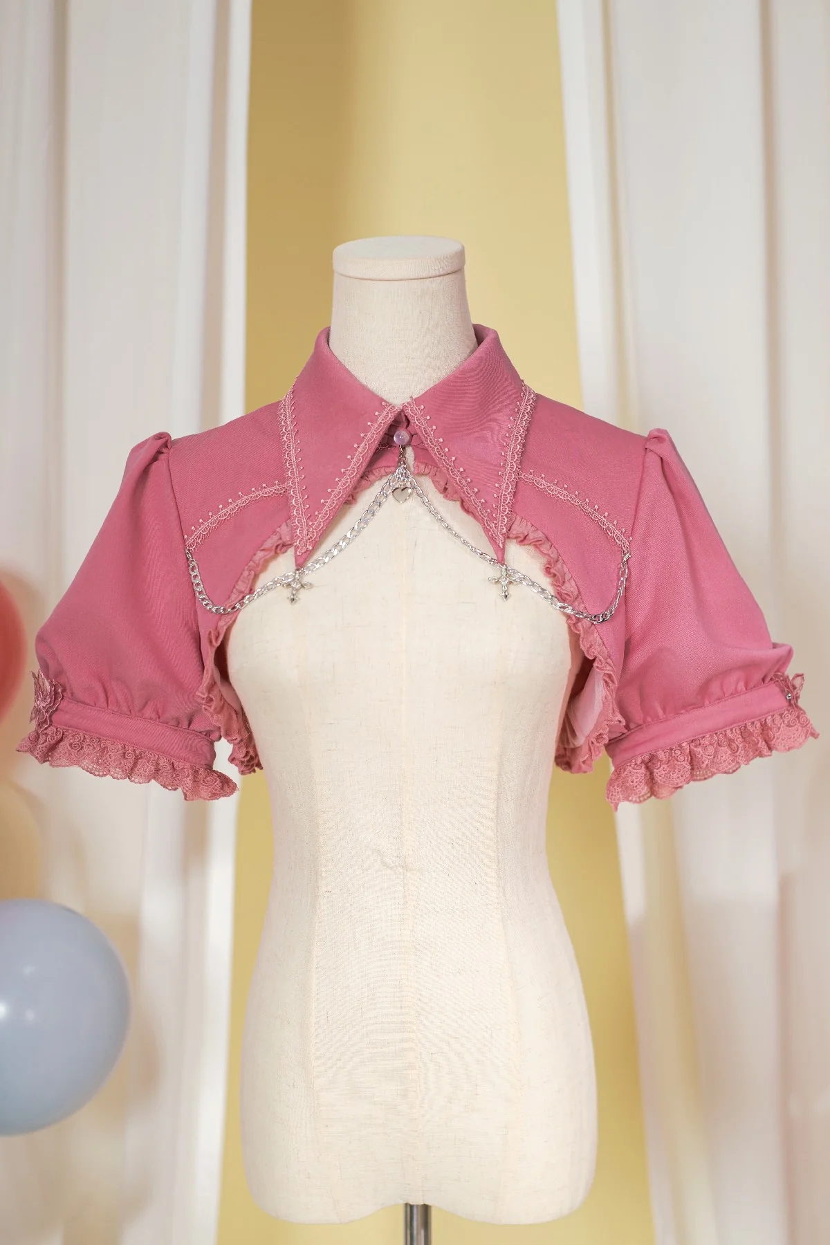 Contract Cross - Gothic Elegant Bubble Sleeve Bolero - Image 4