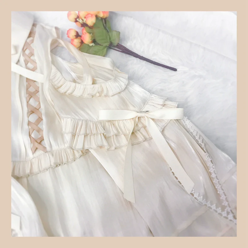 Lolita Blouse Yuelong Poem Long Sleeve Inner Shirt - Image 13