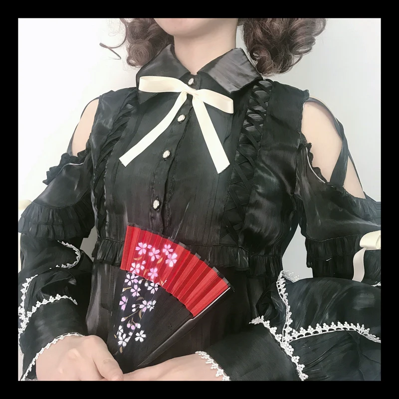 Lolita Blouse Yuelong Poem Long Sleeve Inner Shirt - Image 2