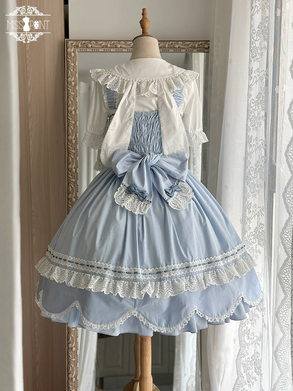 Vintage Petal Rabbit - Cotton Old School Lolita Blouse With Bunny Ear Customized Size - Image 10