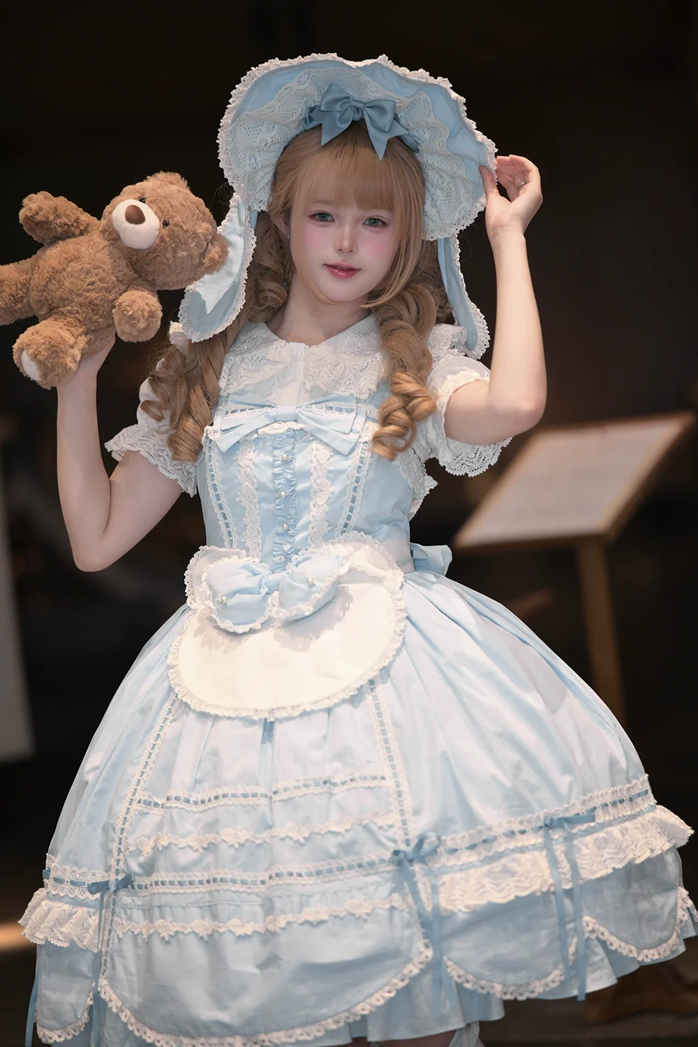 Vintage Petal Rabbit - Cotton Old School Lolita Blouse With Bunny Ear Customized Size - Image 4
