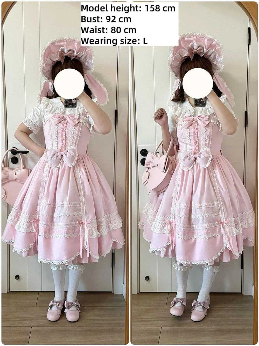 Vintage Petal Rabbit - Cotton Old School Lolita Blouse With Bunny Ear Customized Size - Image 9