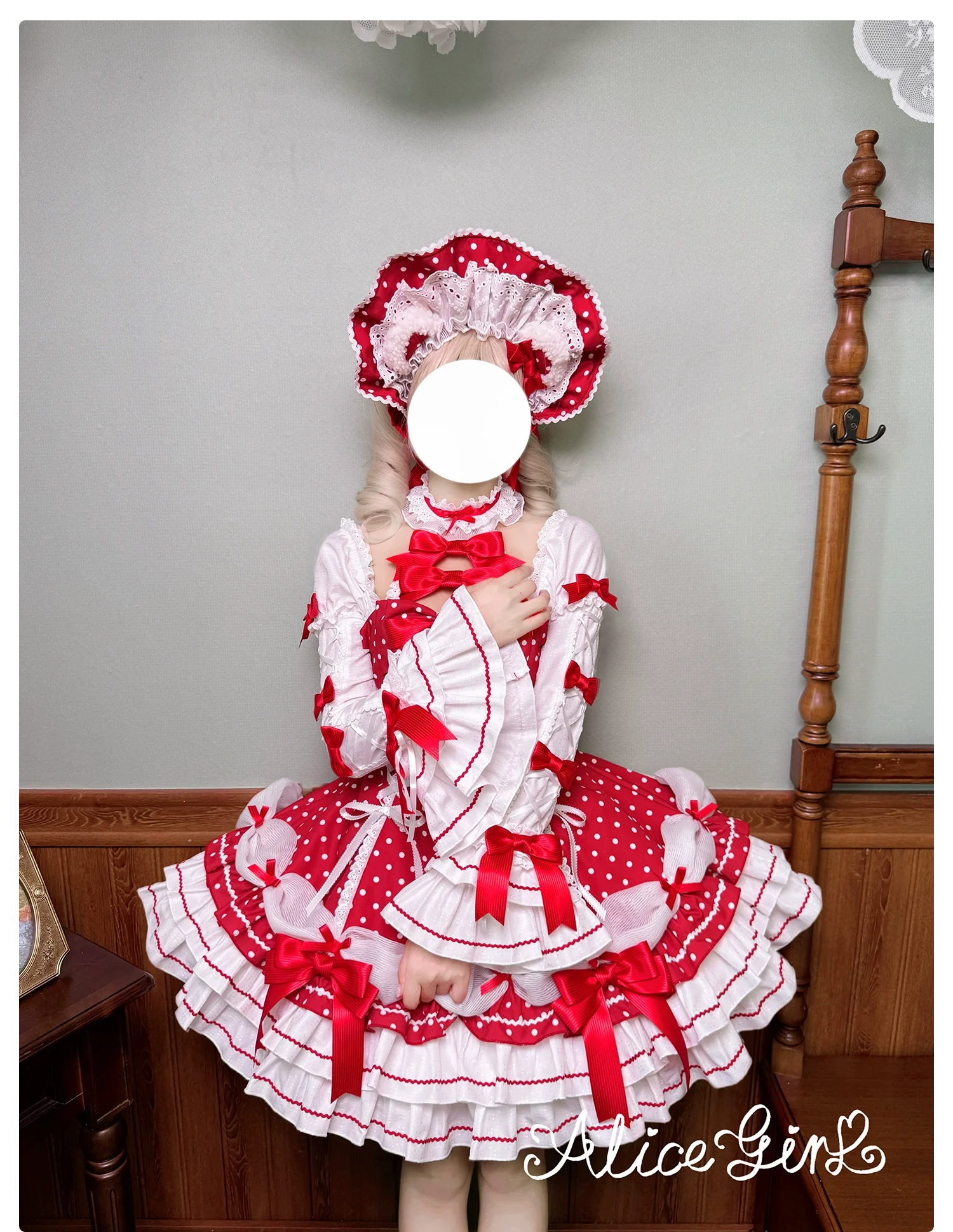 Old School Polka Dots - Sweet Lolita BNT & Detachable Sleeves - Image 7