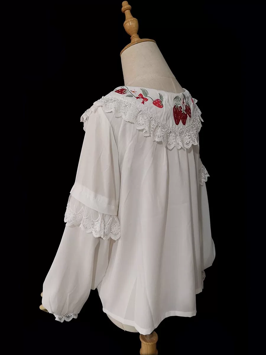 Chandelier - Old School Lolita Dress, Polka Dot, Chandelier Print - Image 19