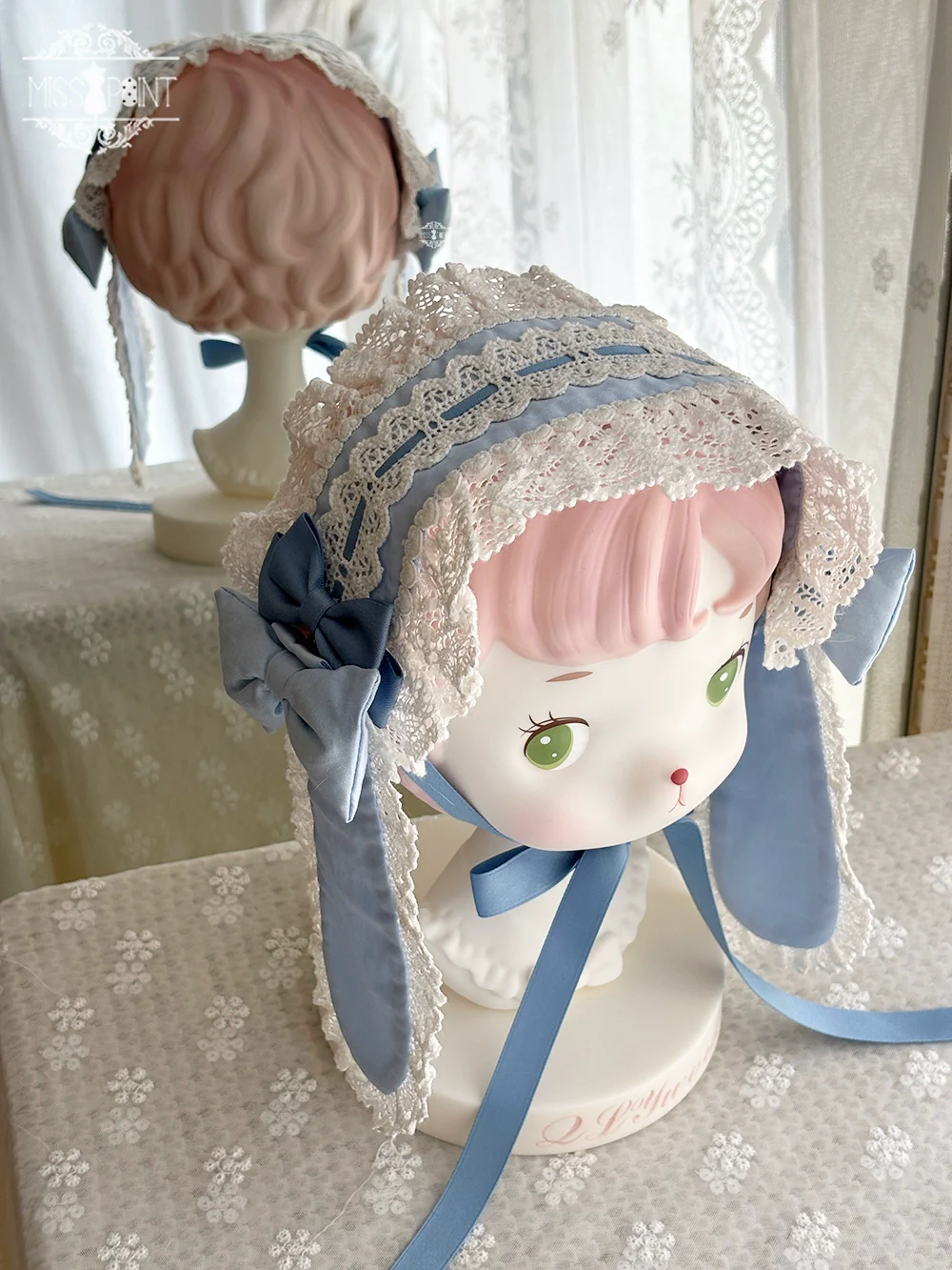 Vintage Petal Rabbit - Old School Lolita Headdress Suit With Bunny Ear - Image 11